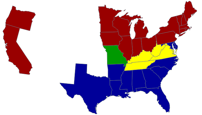 1860 election map