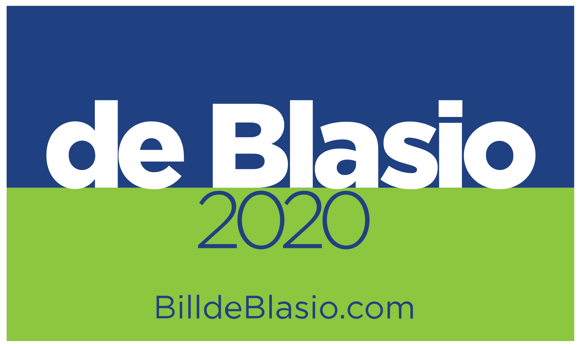 Bill de Blasio campaign logo
