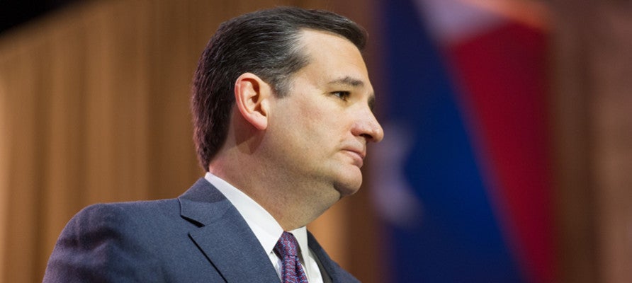 NATIONAL HARBOR, MD - MARCH 6, 2014: Senator Ted Cruz (R-TX) spe