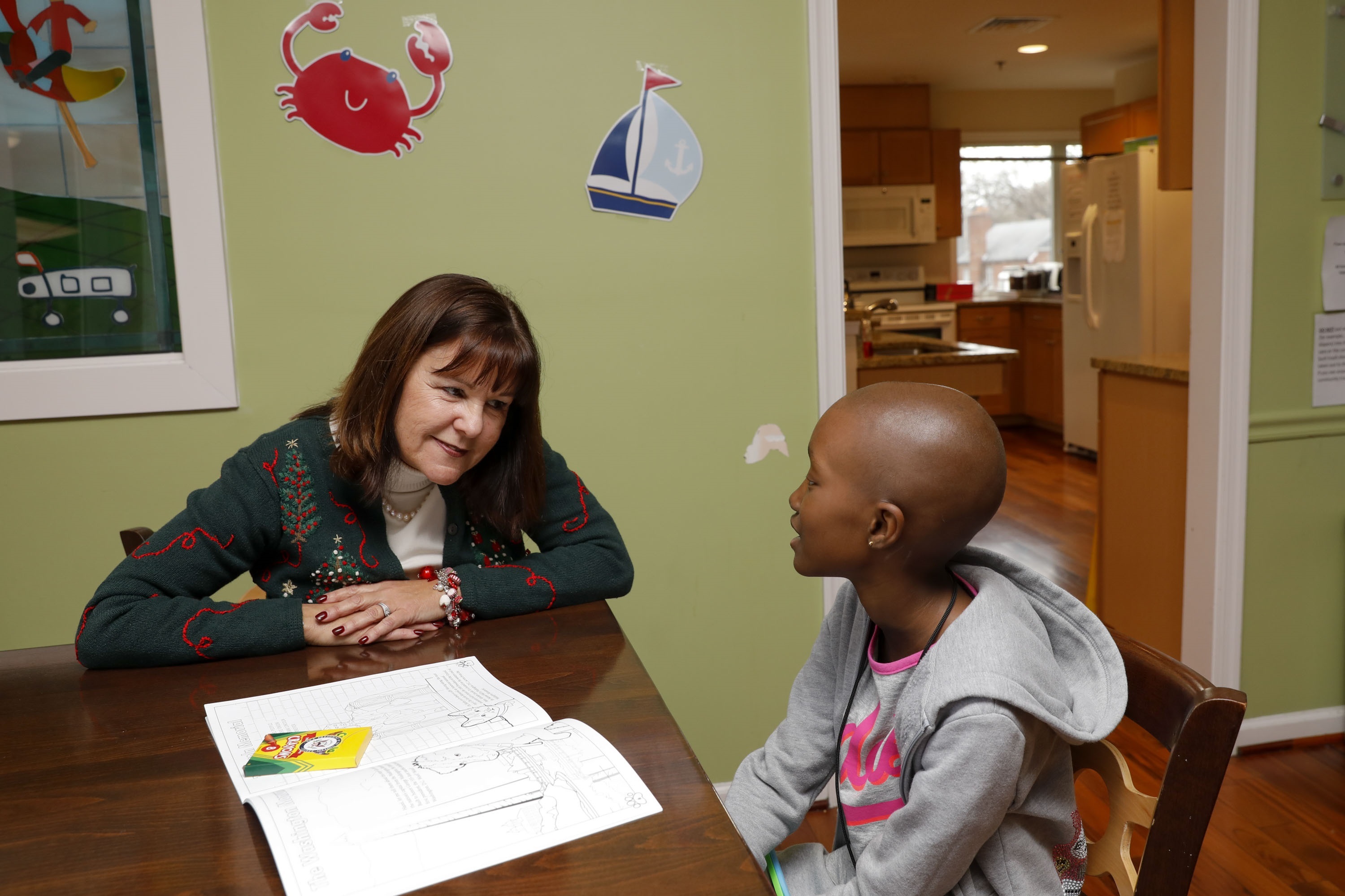 Mrs. Pence visits patients at Ronald McDonald House Charities of Greater Washington, DC, Tuesday, December 12, 2017, in Washington, D.C. (Official White House by Amy Rossetti)