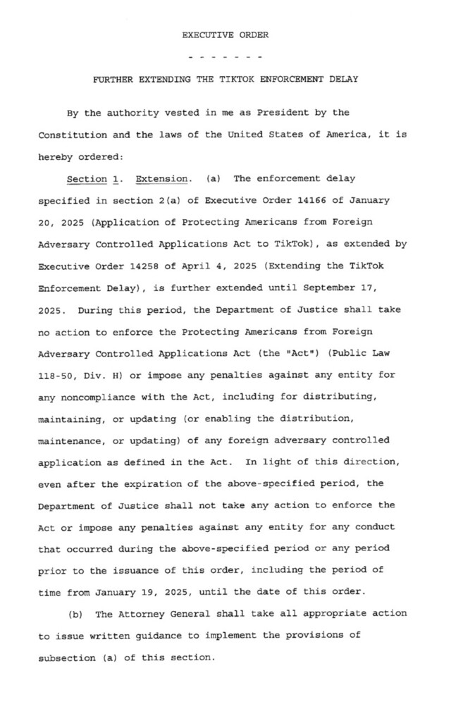 image of an executive order text