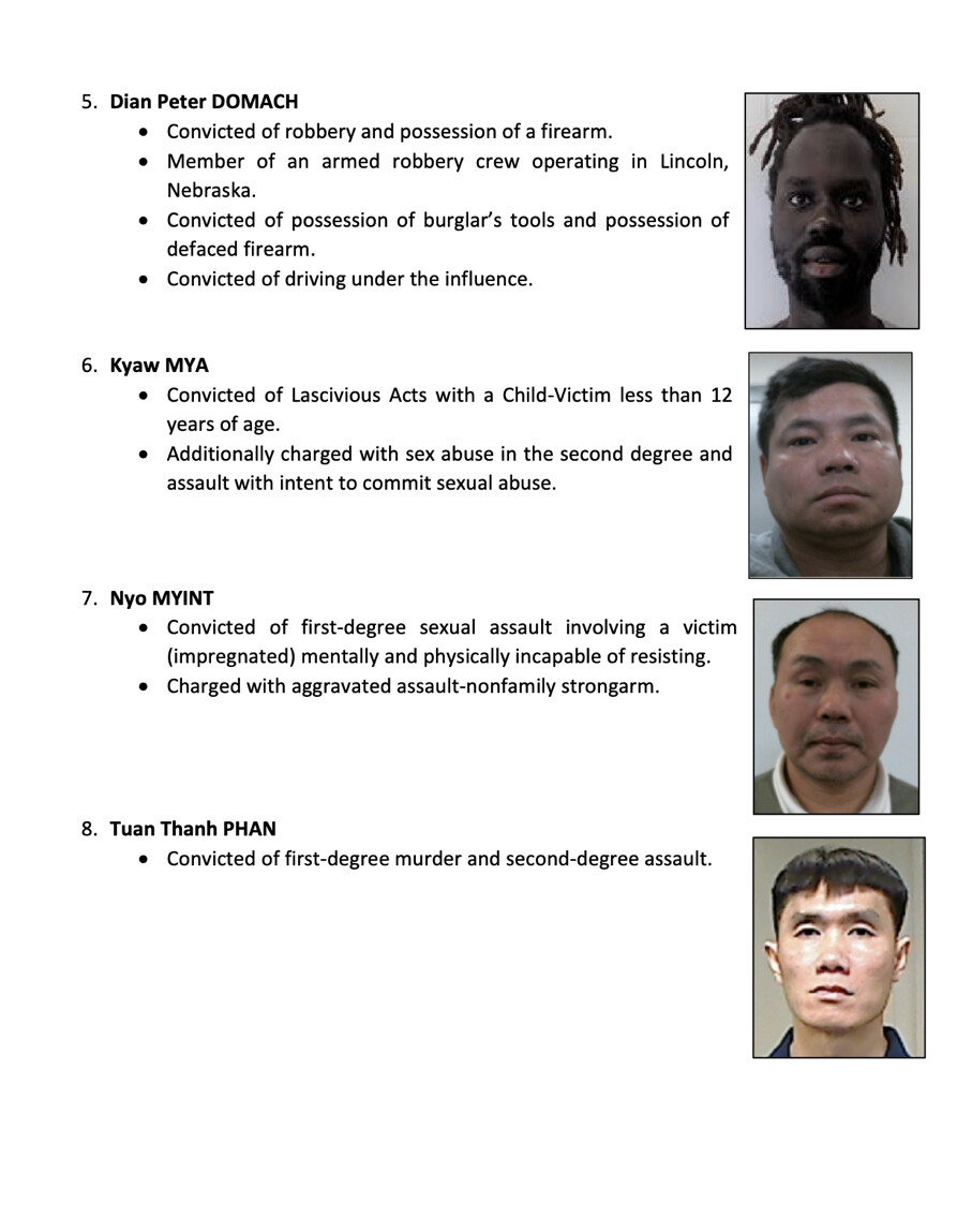 picture of various criminals