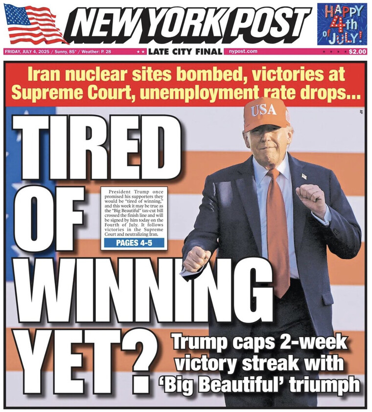 image of a NY Post cover