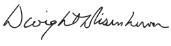 Signature of Dwight D. Eisenhower