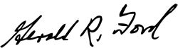 Gerald R. Ford's signature