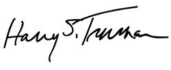 Harry S. Truman's signature