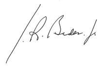 Signature of Joe Biden