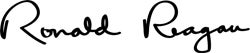 Ronald Reagan's signature