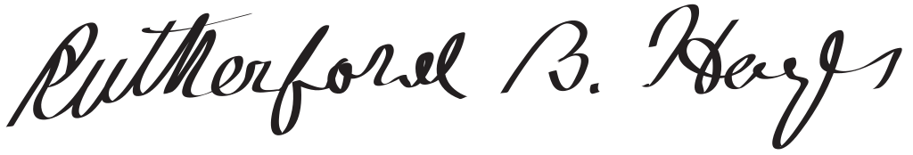 Rutherford B. Hayes's signature
