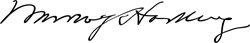 Signature of Warren G. Harding