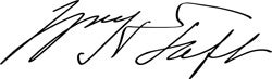 William Howard Taft's signature