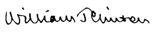 Signature of William J. Clinton